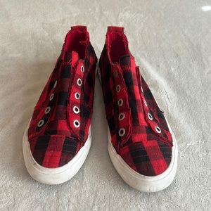 Buffalo plaid casual shoes by Blowfish